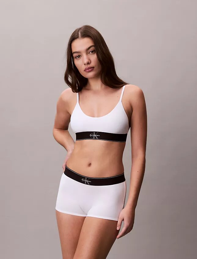 Graafinen monogrammi, Microfiber, joustava, Unlined Bralette Graafinen monogrammi, Microfiber, joustava, Unlined Bralette