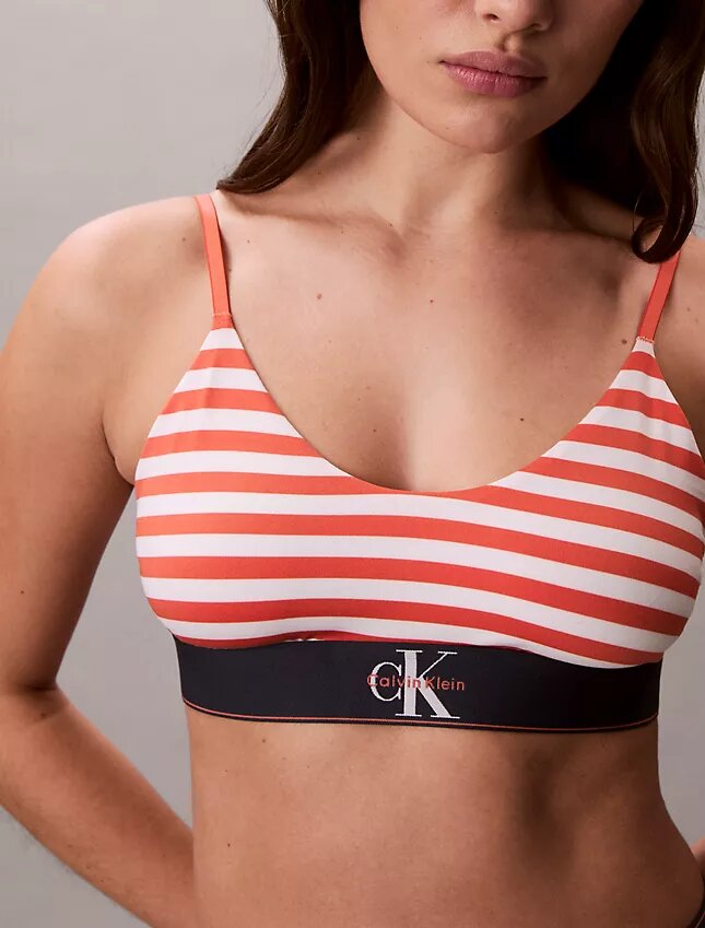 Graafinen monogrammi, Microfiber, joustava, Unlined Bralette Graafinen monogrammi, Microfiber, joustava, Unlined Bralette