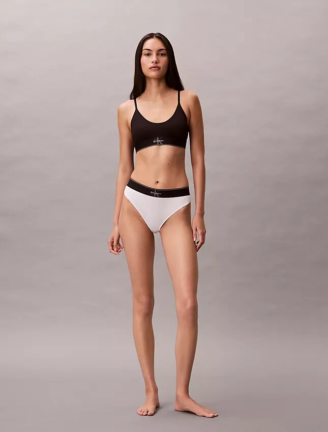 Graafinen monogrammi, Microfiber, joustava, Unlined Bralette Graafinen monogrammi, Microfiber, joustava, Unlined Bralette