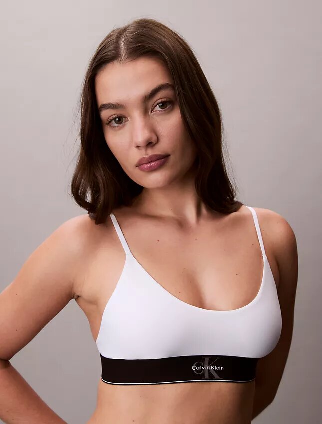 Graafinen monogrammi, Microfiber, joustava, Unlined Bralette Graafinen monogrammi, Microfiber, joustava, Unlined Bralette