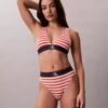 Graafinen monogrammi-Microfiber-kuituinen joustava, kevyesti vuorattu kolmiomallinen Bralette Graafinen monogrammi-Microfiber-kuituinen joustava, kevyesti vuorattu kolmiomallinen Bralette