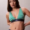 Graafinen monogrammi-Microfiber-kuituinen joustava, kevyesti vuorattu kolmiomallinen Bralette Graafinen monogrammi-Microfiber-kuituinen joustava, kevyesti vuorattu kolmiomallinen Bralette
