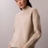 Hienoribbinen rento turtleneck-neule Hienoribbinen rento turtleneck-neule