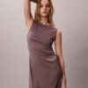 Hienostunut jersey-rypytysmekko Hienostunut jersey-rypytysmekko