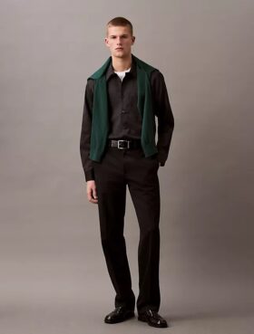 Houndstooth-flanellinen klassinen napituspaita