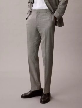 Houndstooth-kuvioiset slim-malliset housut