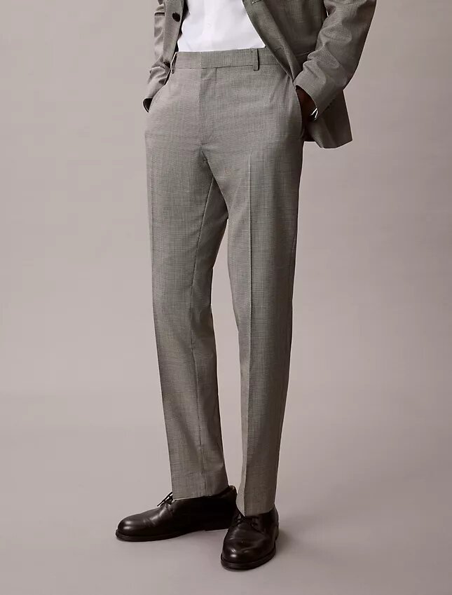 Houndstooth-kuvioiset slim-malliset housut Houndstooth-kuvioiset slim-malliset housut
