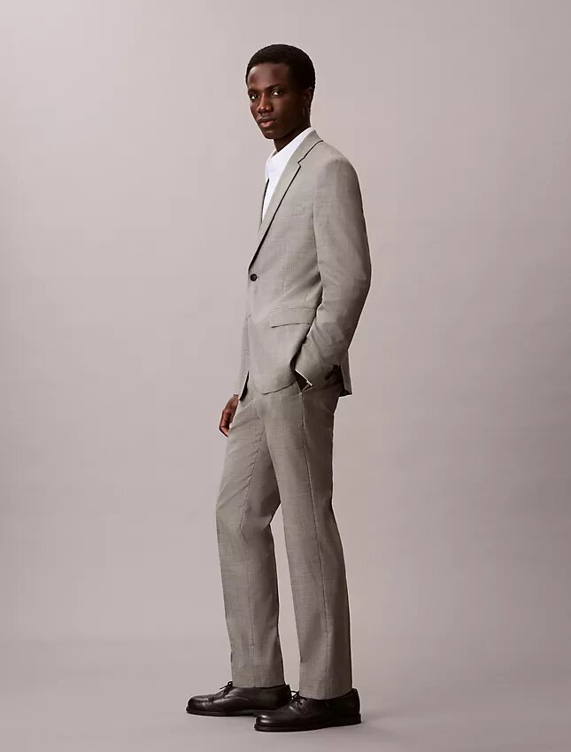 Houndstooth-kuvioiset slim-malliset housut Houndstooth-kuvioiset slim-malliset housut