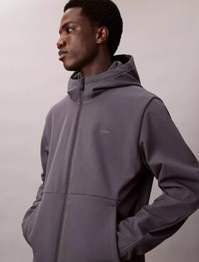 Hupullinen softshell-vetoketjutakki