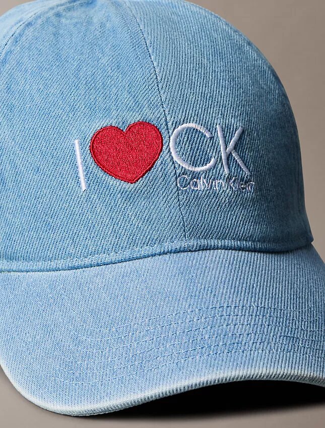 I Love CK Be -grafiikkainen denim-lippis I Love CK Be -grafiikkainen denim-lippis