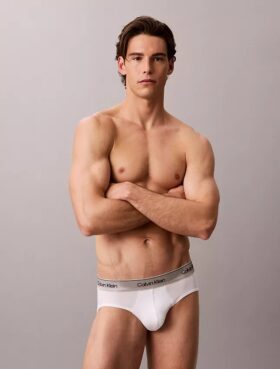 Icon Cotton Stretch Metallic 3-pack hip brief