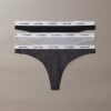 Icon Logo 3-pack matalavyötäröinen Thong