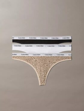 Icon Logo 3-pack matalavyötäröinen Thong