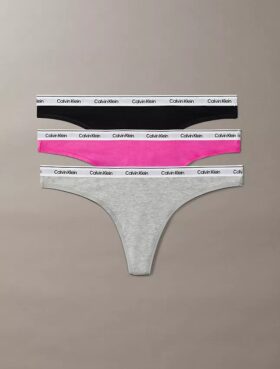 Icon Logo 3-pack matalavyötäröinen Thong