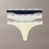Icon Logo 3-pack matalavyötäröinen Thong