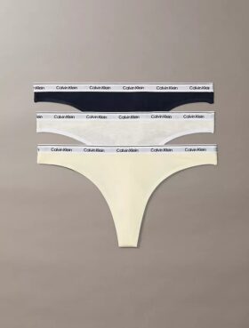 Icon Logo 3-pack matalavyötäröinen Thong