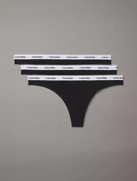 Icon Logo 3-pack matalavyötäröinen Thong