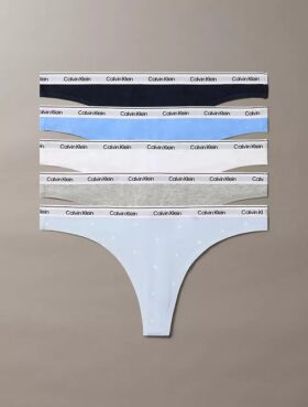 Icon-logolla varustettu 5-pakkaus Thong-stringejä
