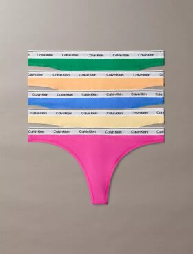 Icon-logolla varustettu 5-pakkaus Thong-stringejä