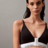 Icon-puuvilla-Modal, kevyesti vuorattu, edestä kiinnitettävä kolmiomallinen Bralette