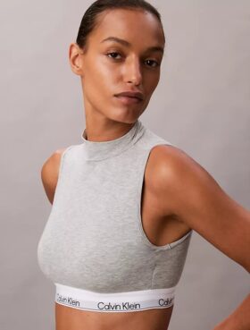 Icon-puuvilla-Modal, kevyesti vuorattu, korkeakauluksinen Bralette