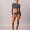 Icon-puuvilla-Modal, kevyesti vuorattu pitkähihainen Bralette