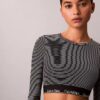Icon-puuvilla-Modal, kevyesti vuorattu pitkähihainen Bralette