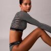 Icon-puuvilla-Modal, kevyesti vuorattu pitkähihainen Bralette