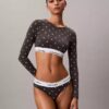 Icon-puuvilla-Modal, kevyesti vuorattu pitkähihainen t-paita-Bralette