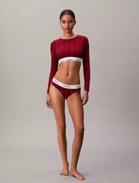 Icon-puuvilla-Modal, kevyesti vuorattu pitkähihainen t-paita-Bralette