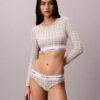 Icon-puuvilla-Modal, kevyesti vuorattu pitkähihainen t-paita-Bralette