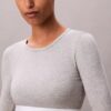 Icon-puuvilla-Modal, kevyesti vuorattu pitkähihainen t-paita-Bralette