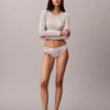 Icon-puuvilla-Modal, kevyesti vuorattu pitkähihainen t-paita-Bralette