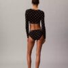 Icon-puuvilla-Modal, kevyesti vuorattu pitkähihainen t-paita-Bralette