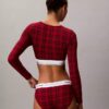 Icon-puuvilla-Modal, kevyesti vuorattu pitkähihainen t-paita-Bralette