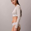 Icon-puuvilla-Modal, kevyesti vuorattu pitkähihainen t-paita-Bralette