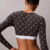 Icon-puuvilla-Modal, kevyesti vuorattu pitkähihainen t-paita-Bralette