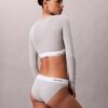Icon-puuvilla-Modal, kevyesti vuorattu pitkähihainen t-paita-Bralette