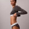Icon-puuvilla-Modal, kevyesti vuorattu pitkähihainen t-paita-Bralette