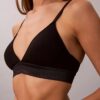 Icon-puuvilla-Modal-metallinen kevyesti vuorattu kolmiomallinen Bralette