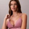 Icon-puuvilla-Modal-metallinen kevyesti vuorattu kolmiomallinen Bralette