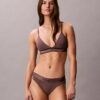 Icon-puuvilla-Modal-metallinen kevyesti vuorattu kolmiomallinen Bralette