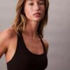Icon-puuvilla-Modal-metallinen Unlined Bralette