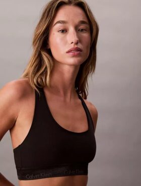 Icon-puuvilla-Modal-metallinen Unlined Bralette