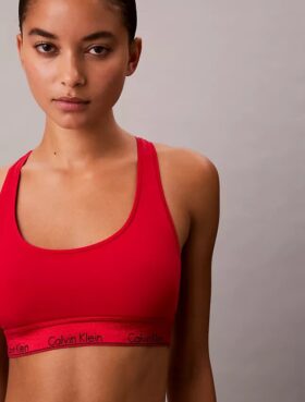Icon-puuvilla-Modal-metallinen Unlined Bralette