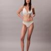 Icon-puuvilla-Modal-raidallinen, kevyesti vuorattu kolmiomallinen Bralette