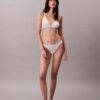 Icon-puuvilla-Modal-raidallinen, kevyesti vuorattu kolmiomallinen Bralette