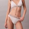 Icon-puuvilla-Modal-raidallinen, kevyesti vuorattu kolmiomallinen Bralette