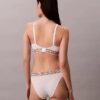Icon-puuvilla-Modal-raidallinen, kevyesti vuorattu kolmiomallinen Bralette