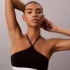 Icon-puuvilla-Modal-unlined halterneck Bralette